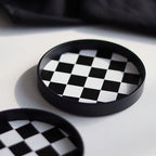 Checkerboard Cup Tray