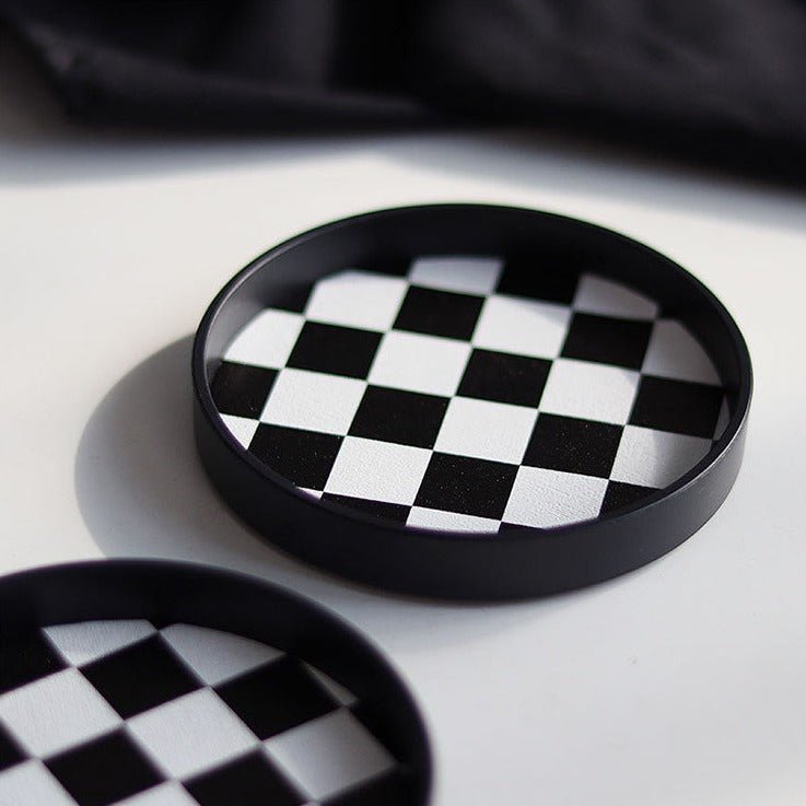 Checkerboard Cup Tray