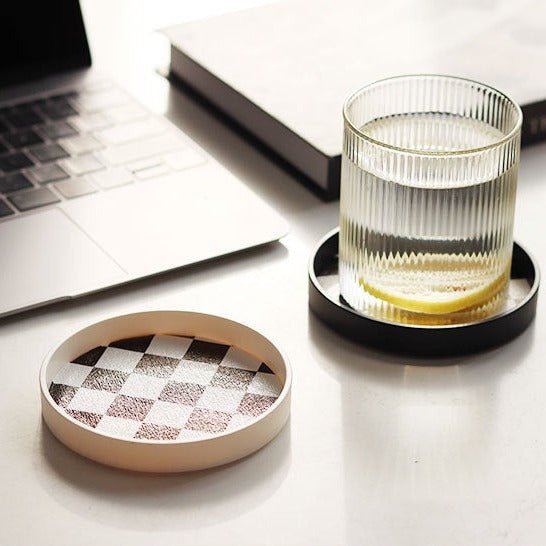 Checkerboard Cup Tray