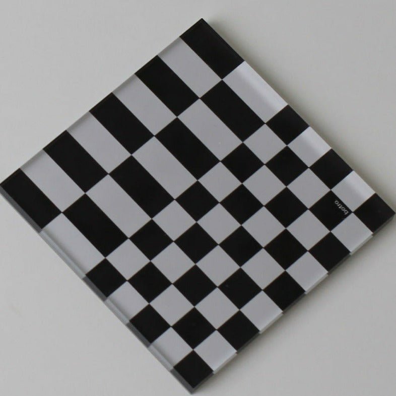 Checkerboard Fun Acrylic Coaster