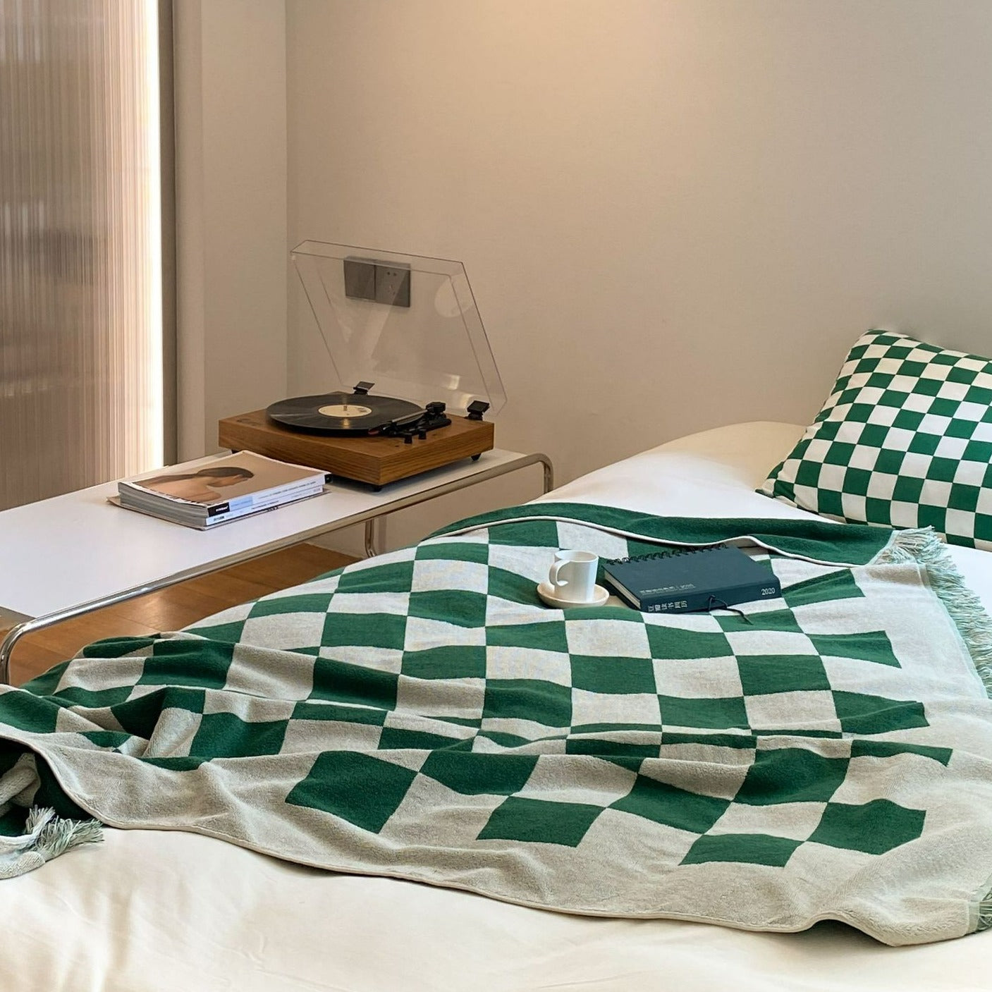 Checkerboard Plus Soft Blanket - FINAL SALE