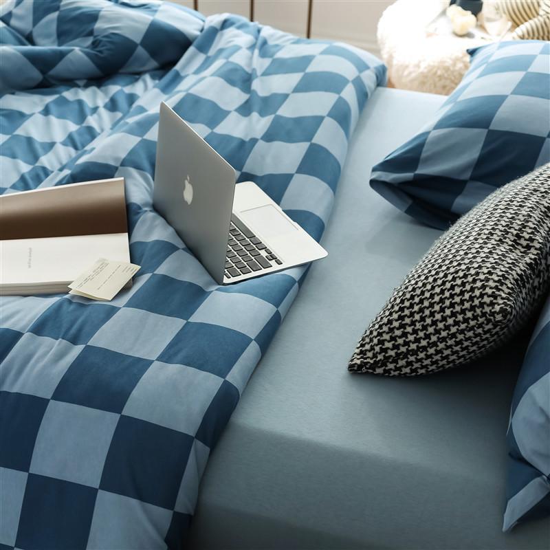 Checkerboard Plus Jersey Cotton Lightweight Bed Sheet