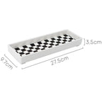 Checkerboard Rectangle Tray
