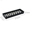 Checkerboard Rectangle Tray