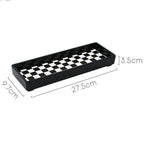 Checkerboard Rectangle Tray