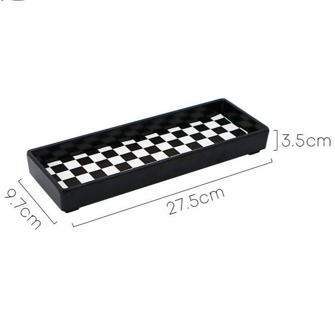 Checkerboard Rectangle Tray