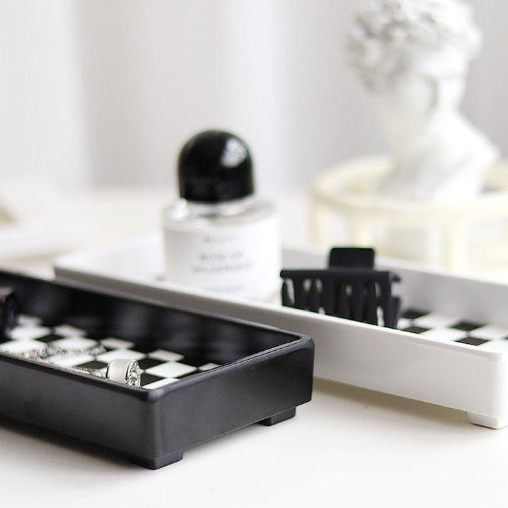 Checkerboard Rectangle Tray