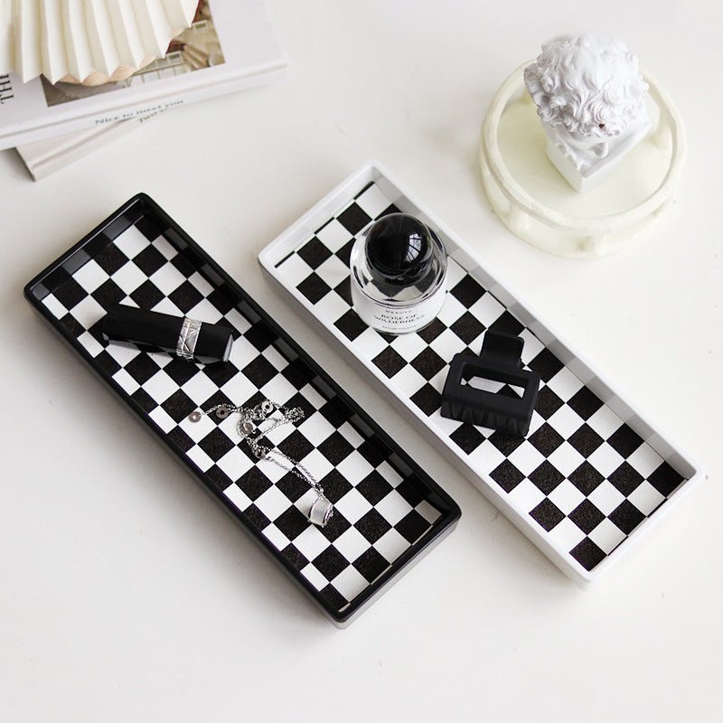 Checkerboard Rectangle Tray