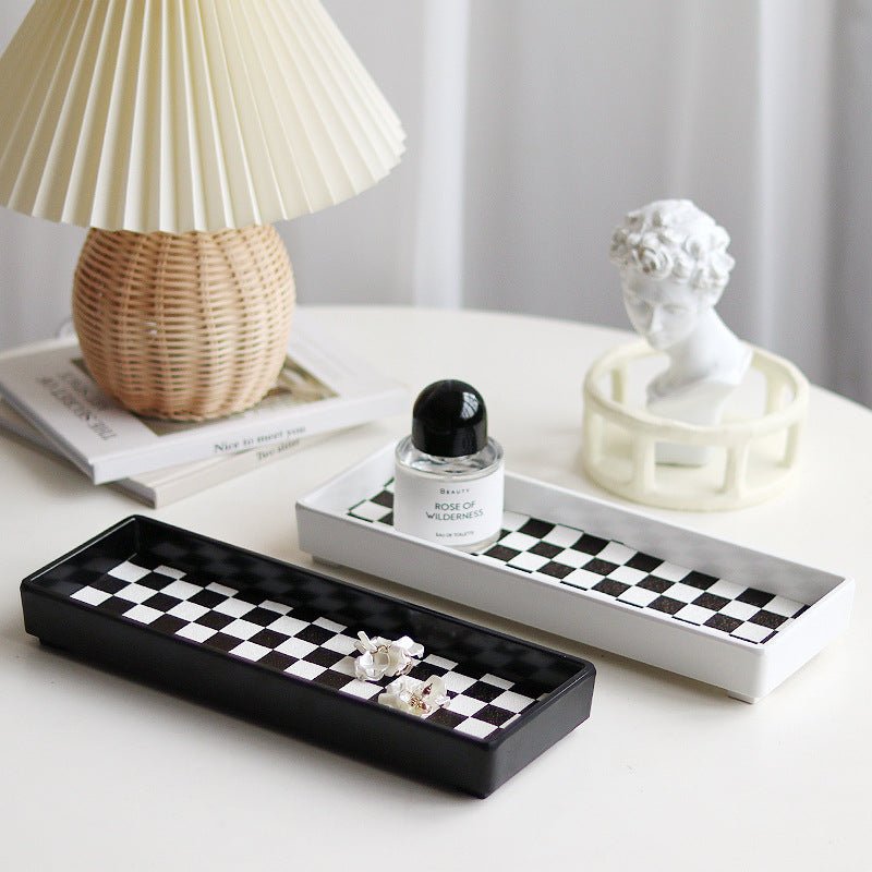 Checkerboard Rectangle Tray