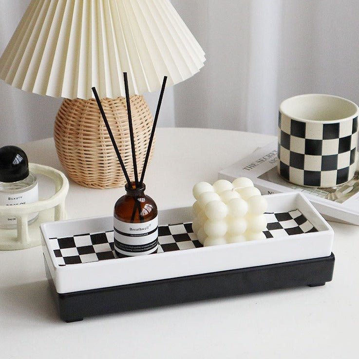 Checkerboard Rectangle Tray
