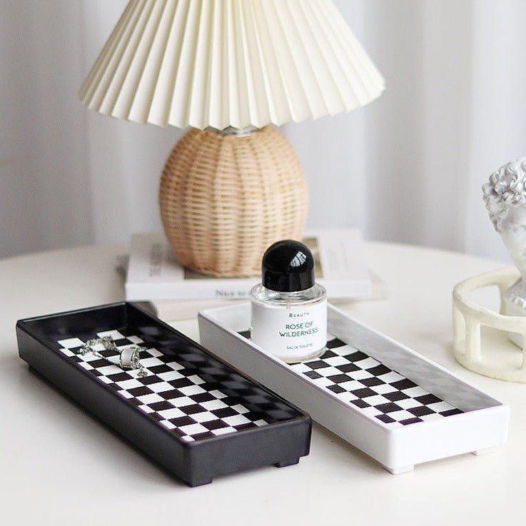 Checkerboard Rectangle Tray
