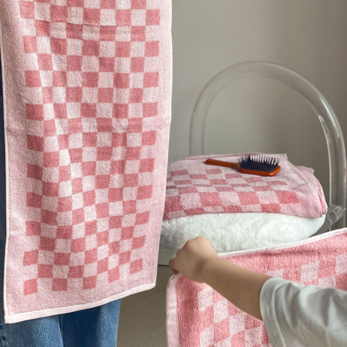 Checkerboard Plus Towel