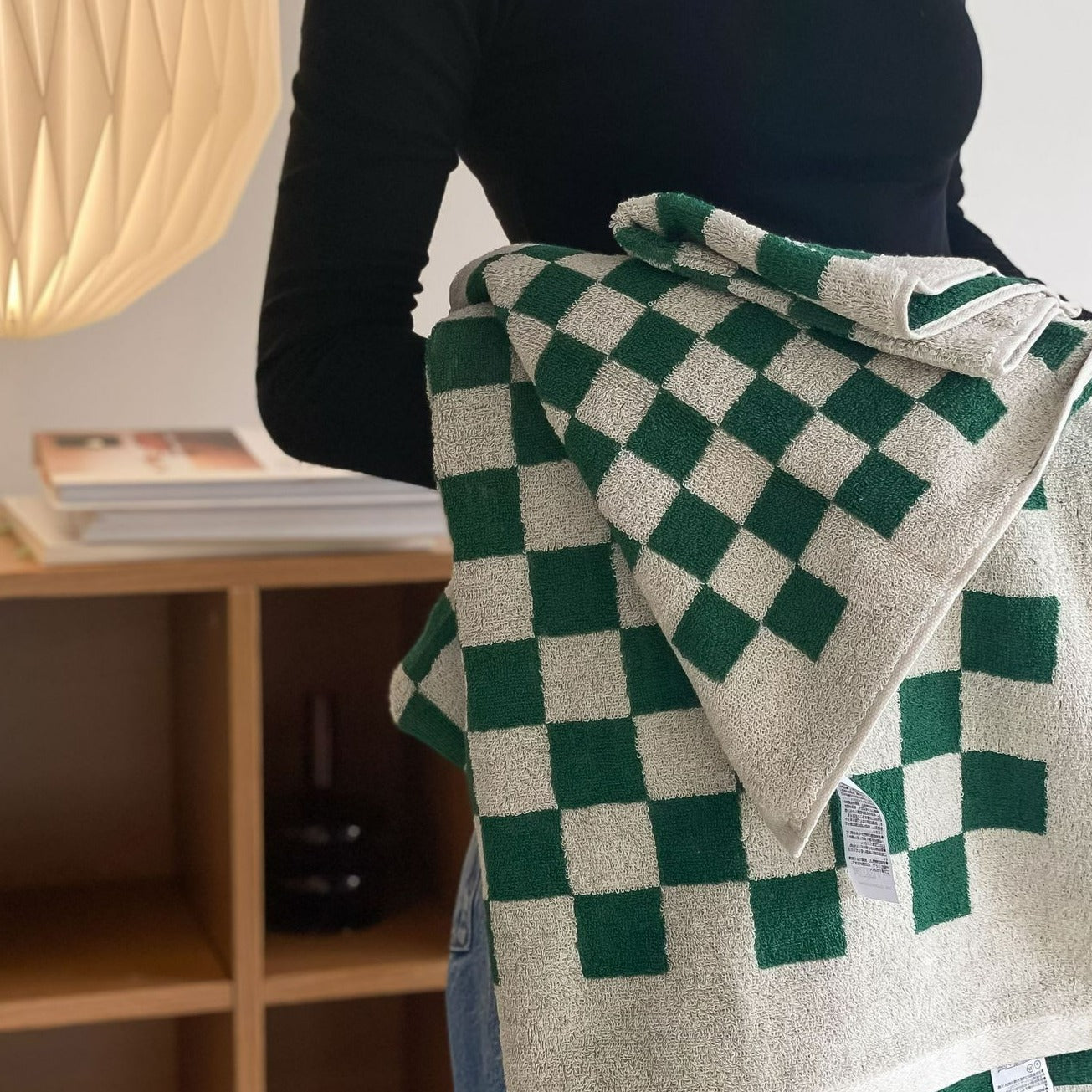 Checkerboard Plus Towel