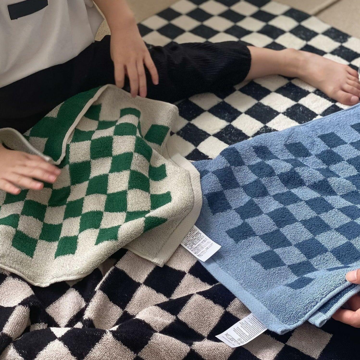 Checkerboard Plus Towel