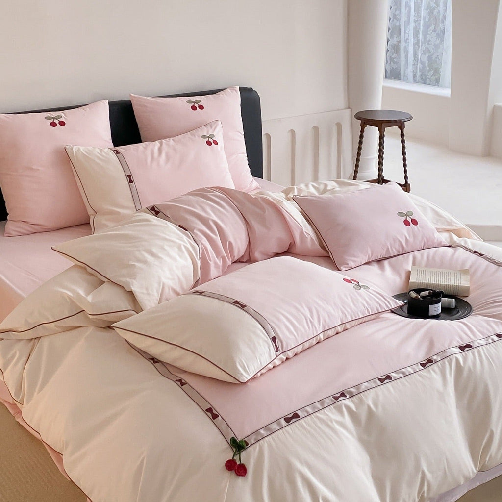 Cherry Drops Bedding Set