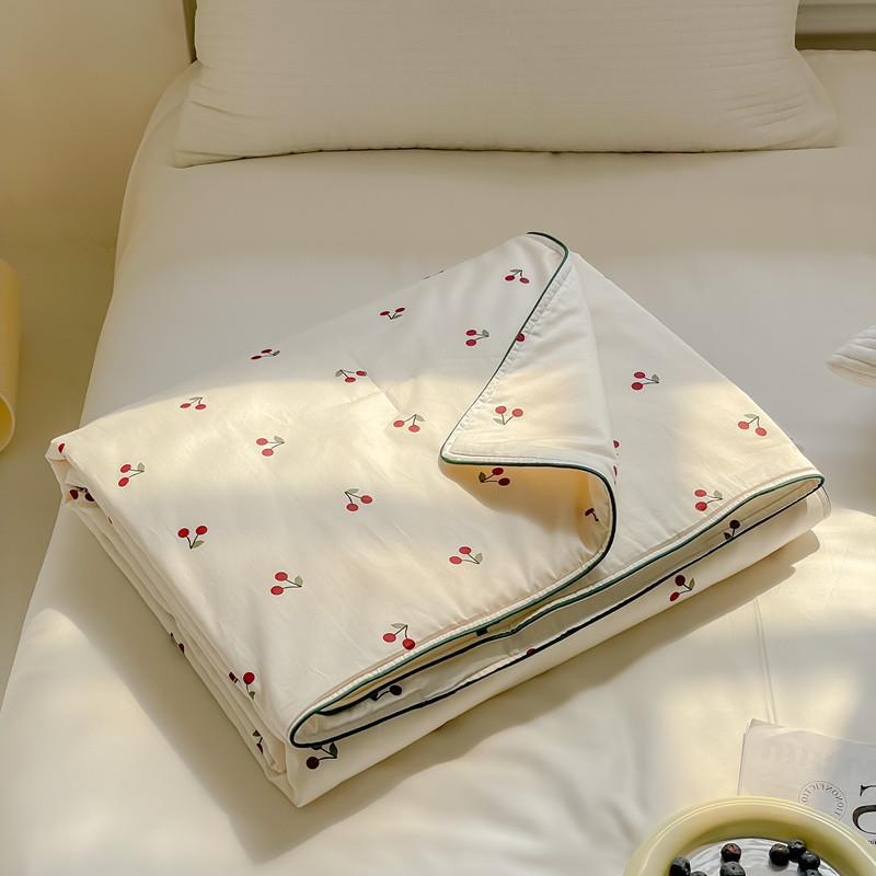 Cherry Summer Quilted Blanket