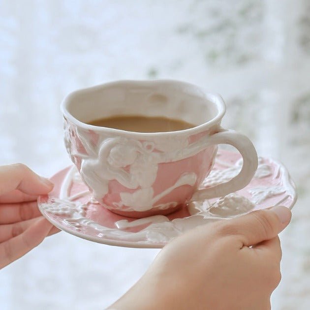 Cherub Teacup & Pot