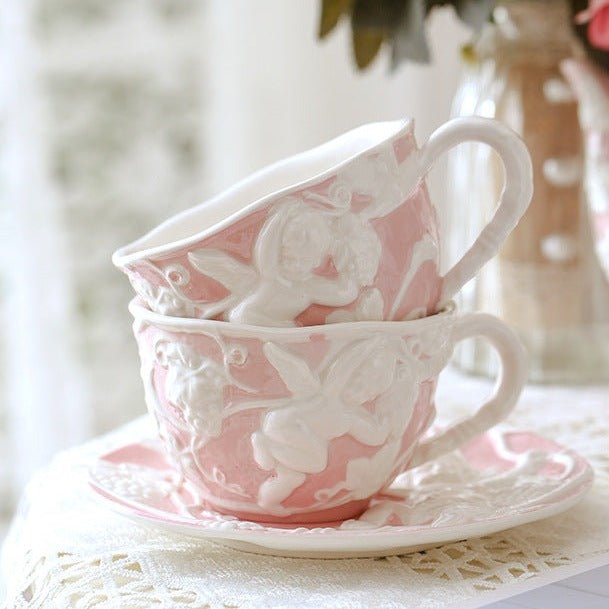 Cherub Teacup & Pot