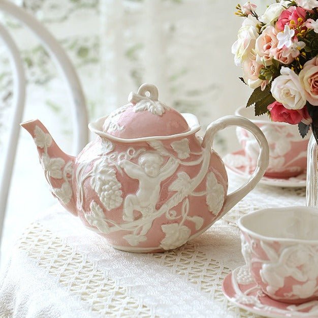 Cherub Teacup & Pot