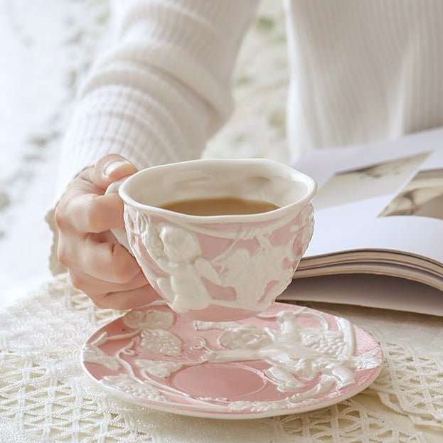 Cherub Teacup & Pot