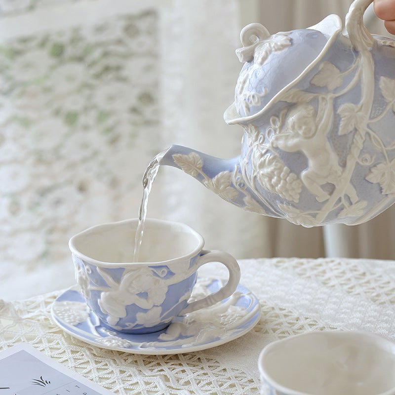 Cherub Teacup & Pot
