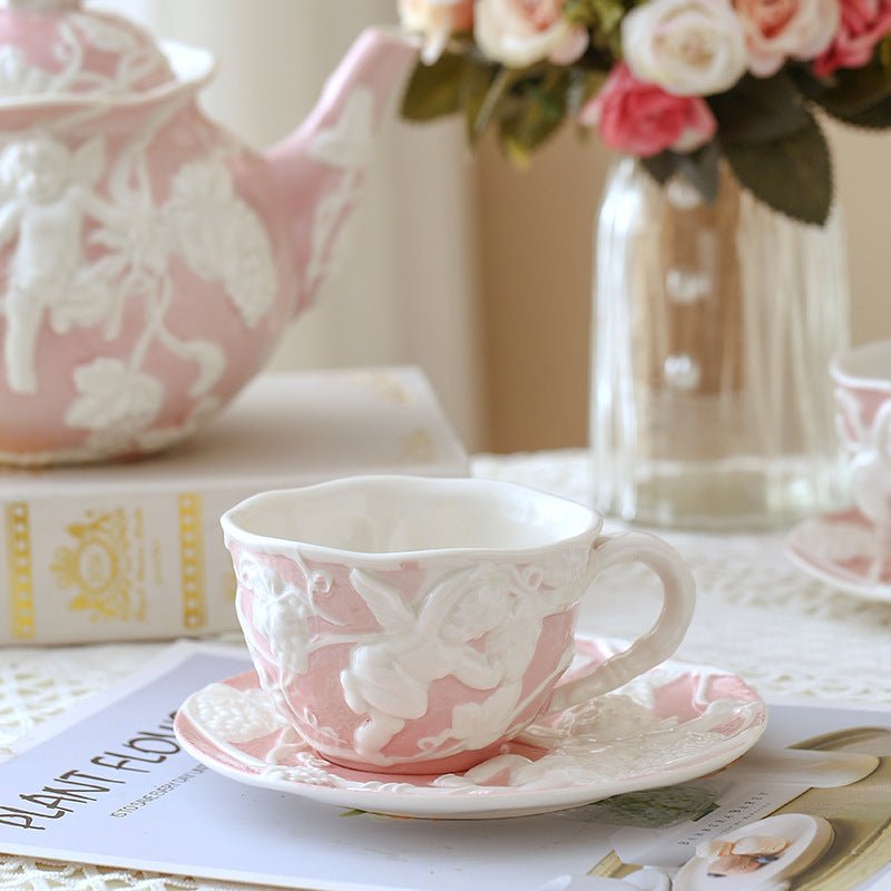 Cherub Teacup & Pot