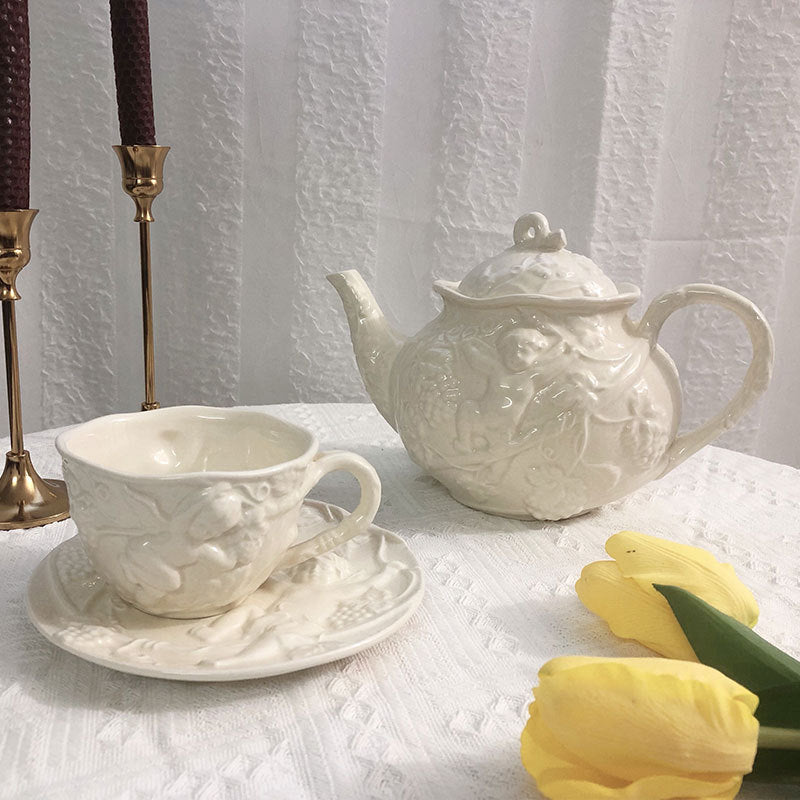 Cherub Teacup & Pot