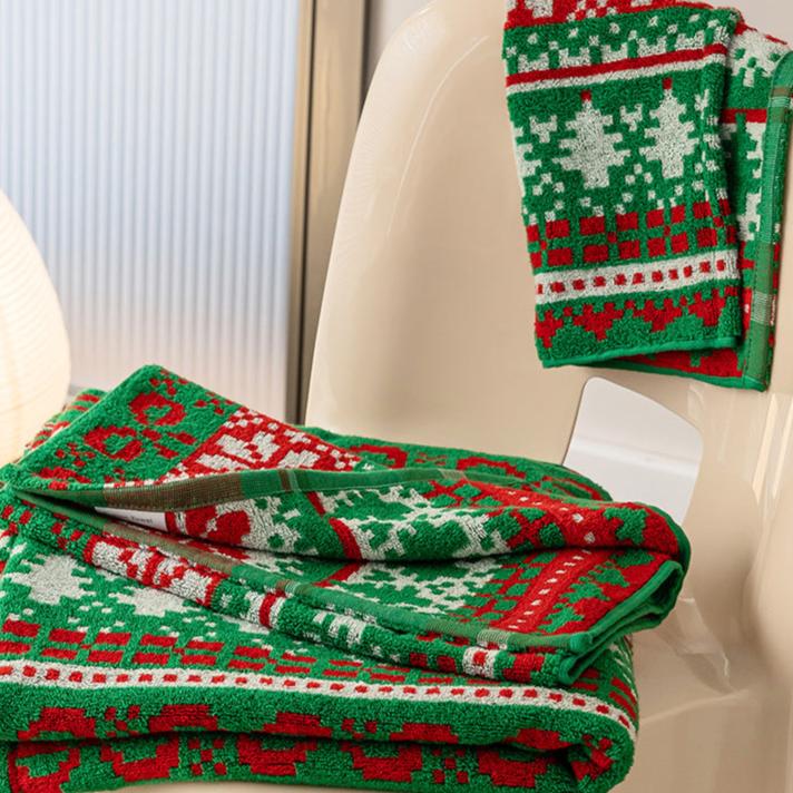 Christmas Spirit Cotton Towel