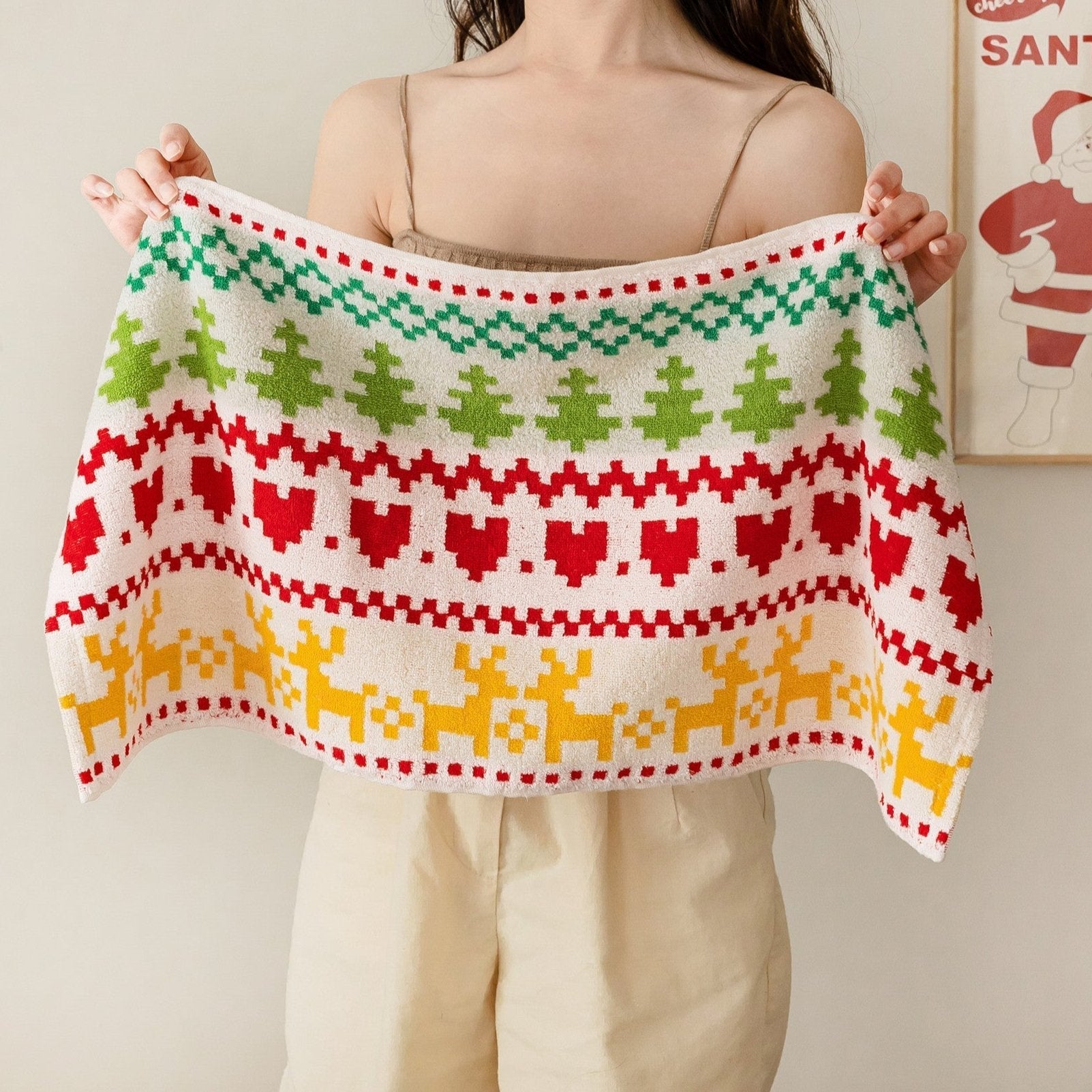 Christmas Spirit Cotton Towel
