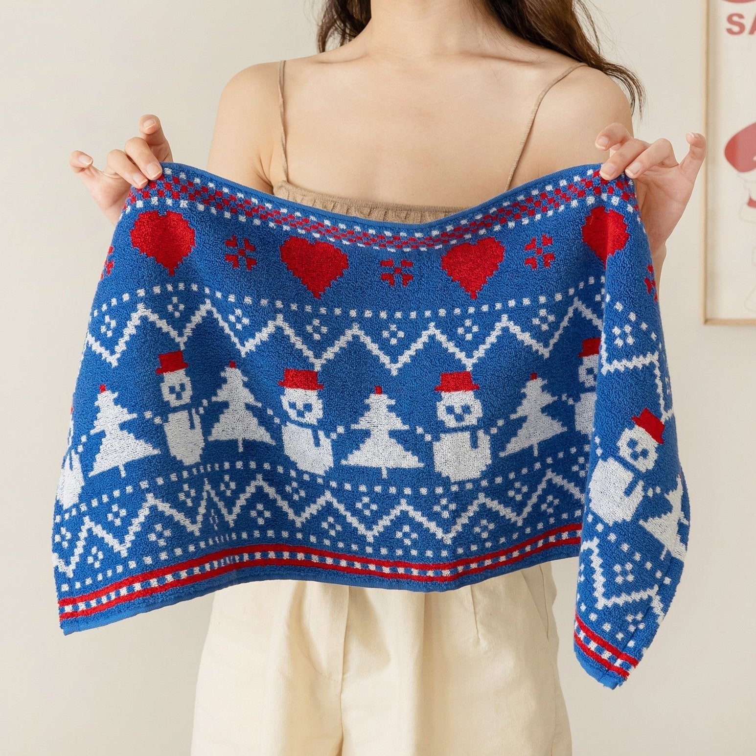 Christmas Spirit Cotton Towel
