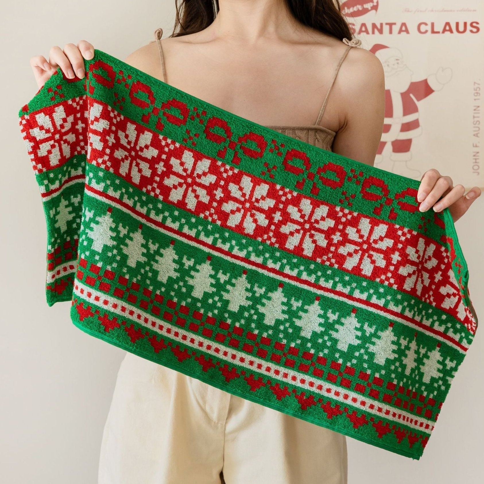 Christmas Spirit Cotton Towel
