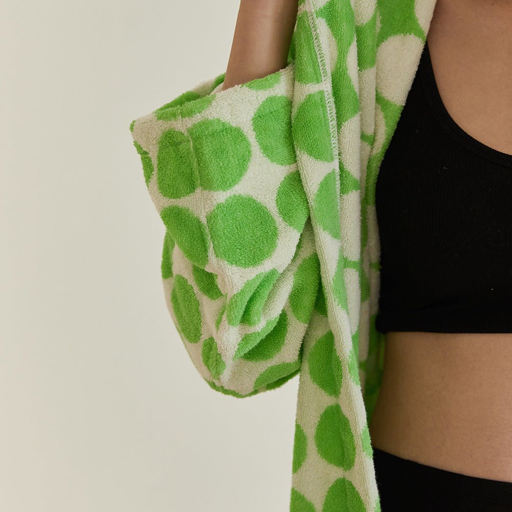 Polka Dots Plus Bathrobe Unisex Collection