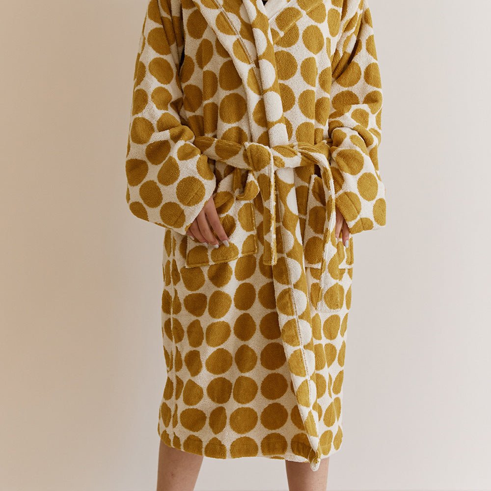 Polka Dots Plus Bathrobe Unisex Collection