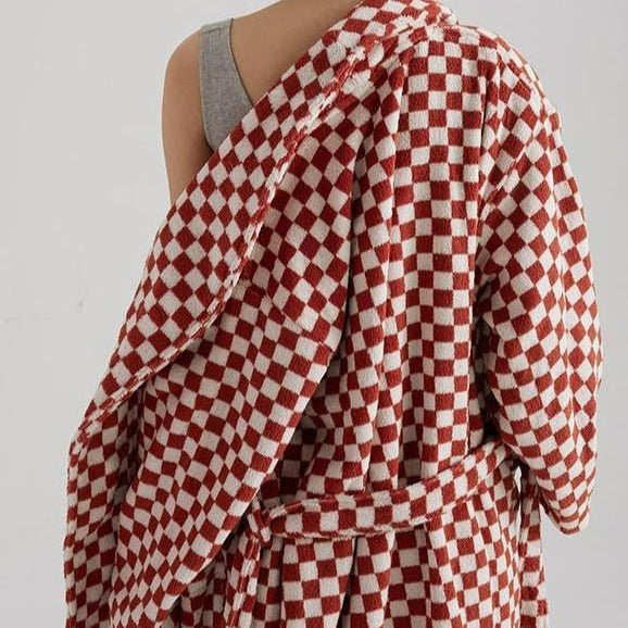 Classic Checkerboard Bathrobe Unisex Collection
