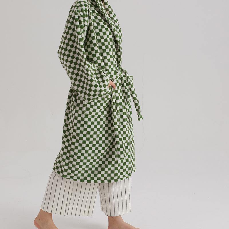 Classic Checkerboard Bathrobe Unisex Collection