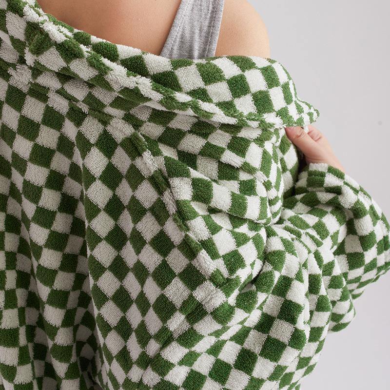 Classic Checkerboard Bathrobe Unisex Collection