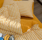 Classic Houndstooth Bedding Quilt Cover Set