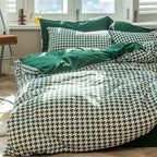 Classic Houndstooth Bedding Quilt Cover Set