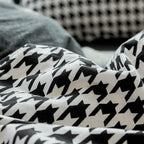 Classic Houndstooth Bedding Quilt Cover Set