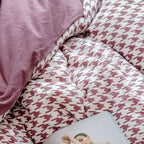 Classic Houndstooth Bedding Quilt Cover Set
