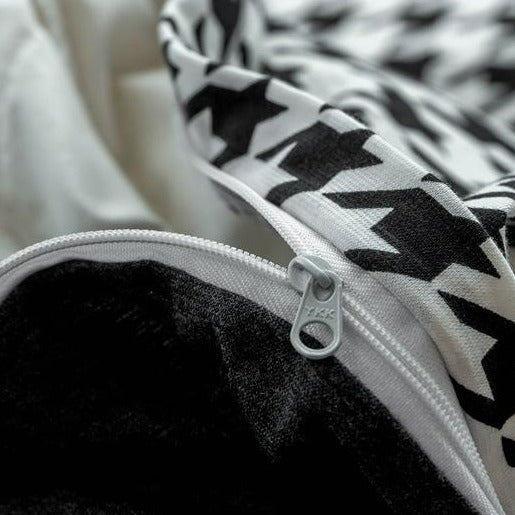 Classic Houndstooth Bedding Quilt Cover Set