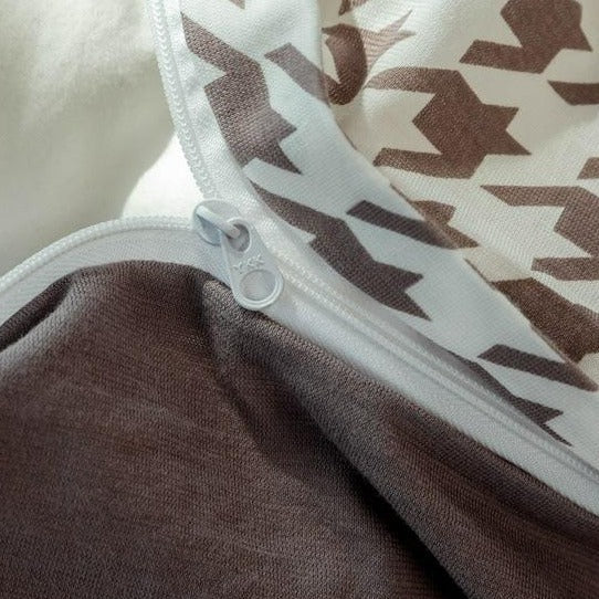 Classic Houndstooth Bedding Quilt Cover Set