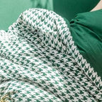 Classic Houndstooth Bedding Quilt Cover Set