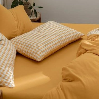 Classic Houndstooth Bedding Quilt Cover Set