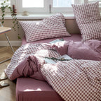 Classic Houndstooth Bedding Quilt Cover Set