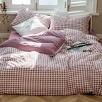 Classic Houndstooth Bedding Quilt Cover Set