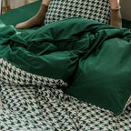 Classic Houndstooth Bedding Quilt Cover Set