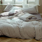 Classic Houndstooth Bedding Quilt Cover Set