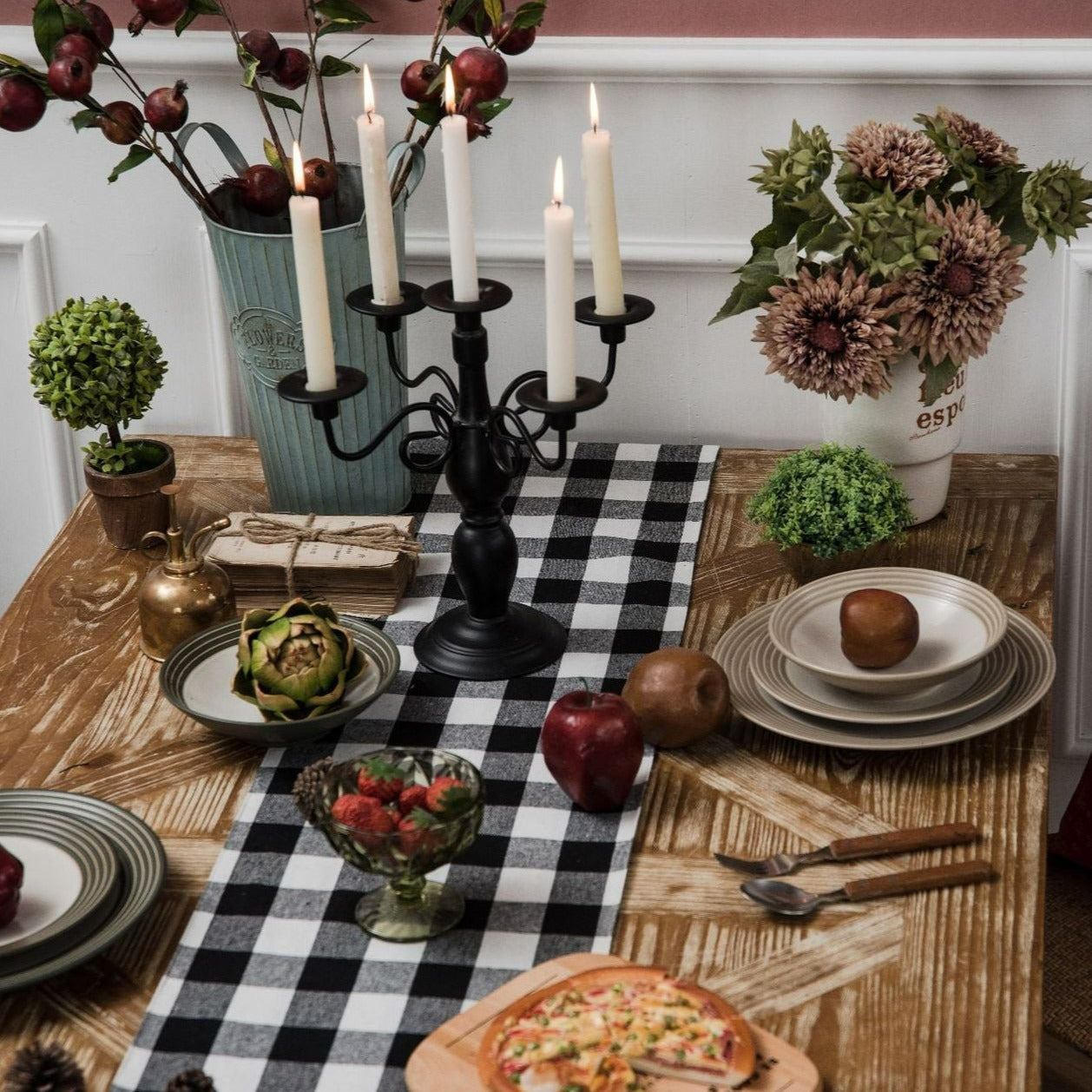 Classic Plaid Table Runner