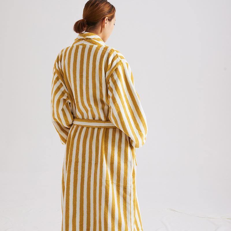 Beach Villa Striped Bathrobe Unisex - FINAL SALE